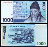Bancnota Coreea de Sud 1000 Won 2007 P-54 UNC - Necirculata