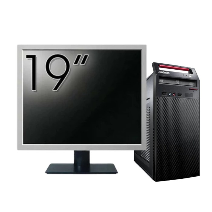 Pachet Calculator LENOVO ThinkCentre E73 Tower, Intel Core i5-4460s 2.90GHz, 8GB DDR3, 240GB SSD, DVD-RW + Monitor 19&amp;quot; NewTechnology Media