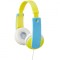 Casti JVC pentru copii HA-KD7-YNE, Over-ear, galben-albastru