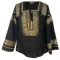 Bluza dama tip ie R 25, marime 3XL, negru/auriu metalizat