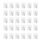 Set 30 carlige adezive transparente, rezistente, multifunctionale, plastic, metal