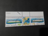 Triptic DDR 1979 - Aniversarea Liniei Feribot Sassnitz-Trelleborg, Nave Feroship Rostock și R&uuml;gen, Hartă Marea Baltică, Ștampilat -A333