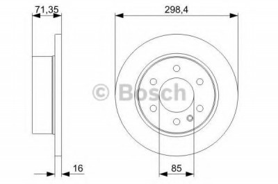 Disc frana VW CRAFTER 30-35 bus (2E) (2006 - 2016) BOSCH 0 986 479 295 foto