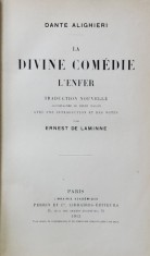 LA DIVINE COMEDIE - L &#039;ENFER par DANTE ALIGHERI , 1913