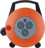 K&aacute;bel Strend Pro, predlžovac&iacute;, L-10 m, 3x 16 A, na bubne, USB C