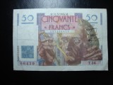 FRANTA 50 FRANCI 1946 VF+ RARA