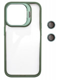 Husa Protectie din Policarbonat Camera Bracket, pentru iPhone 14 Plus, Verde, Oem