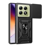 Husa pentru xiaomi 14t, slide si snap privacy, camshield, black