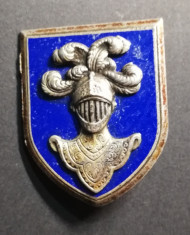 Insigna Regimentala ?coala de Cavalerie Fran?a Drago H 603 foto