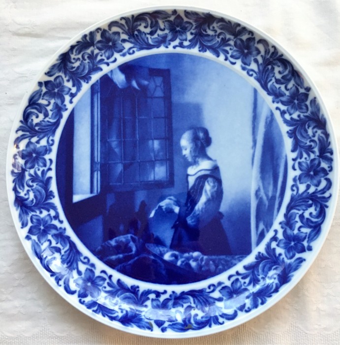 Farfurie - Berlin Design - Delft - 1972 - Jan Vermeer - Cititorea de scrisori