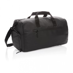 Geanta sport fara pvc, Everestus, 20IAN206, Poliester, Negru, saculet si eticheta bagaj incluse foto