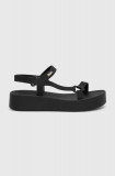 Melissa sandale MELISSA SUN DOWNTOWN PLATFORM AD femei, culoarea negru, cu platforma, M.35710.AR755