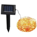 Ghirlanda luminoasa solara liniara cu 100 LED-uri, 1,5 m, IP44