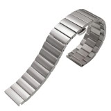 Curea metalica compatibila Smatwatch, 18mm, Argintiu, prindere fluture, Very Dream