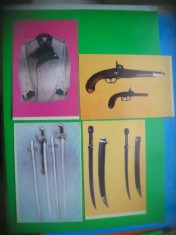 HOPCT LOT 3071 ARME -MUZEUL IST ANTONESCU-JUD BACAU-4 CARTI POSTALE-NECIRCULATE