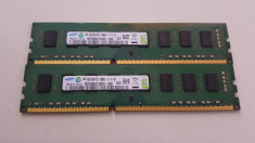 Kit 8 GB( 2 x 4 Gb ) SAMSUNG DDR 3 PC3-12800 1600 MHz , Memorie PC Desktop foto