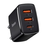 Incarcator retea QC3.0 30W BASEUS CCXJ-E01 USB-C + 2x USB-A