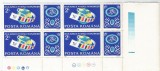 Romania, LP 1245a/1990, Ziua marcii post. romanesti, cu vineta, bloc de 4, MNH