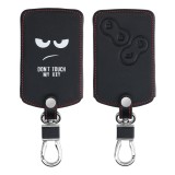 Husa Cheie Auto pentru Renault / Dacia - 4 Butoane - Keyless Go, Piele ecologica, Negru, 46356.01, Kwmobile