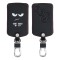 Husa Cheie Auto pentru Renault / Dacia - 4 Butoane - Keyless Go, Piele ecologica, Negru, 46356.01