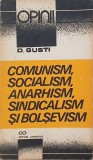 Comunism, Socialism, Anarhism, Sindicalism si Bolsevism - D. Gusti - Carte