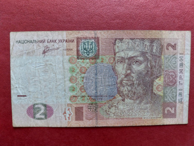 Bancnota 2 grivne(hryvni)2011 Ucraina. foto