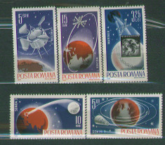 Romania 1965 Cosmonautica II serie neuzata MNH lp 619 foto