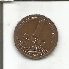 (No4) moneda-ROMANIA-1 LEU 1992 foto