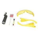 Trusa verificare instalatie aer conditionat auto cu lampa UV si ochelari