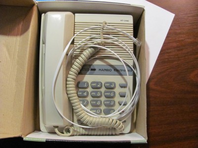 GE Telefon fix taste &amp;quot;HANRO Electronics HT - 319C&amp;quot; / functional / Romania 1995 foto