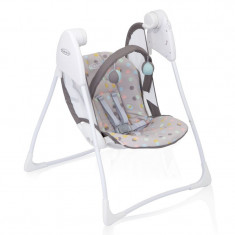 Balansoar pliabil Baby Delight Confetti Graco, 63 x 63 x 82 cm, 2 viteze, maxim 9 kg, 0-12 luni, Gri foto