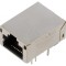 Soclu RJ45 Ecranat cu LED 8p8c THT