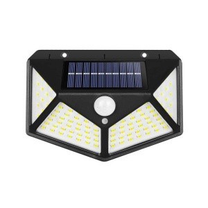 Lampa cu LED incarcare solara si senzor de miscare cu 100 LEDURI foto