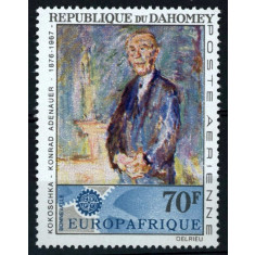 Benin (Dahomey) 1967 - Europa, pictura, K. Adenauer, neuzata