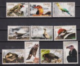 ZAIR 1982 FAUNA PASARI MI 792-801 MNH, Nestampilat