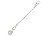 Cablu de asigurare PVC oțel inoxidabil 150mm