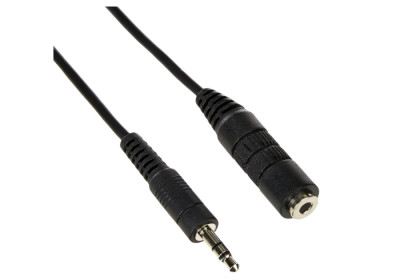 Cablu audio Digitus AK-510200 - 015-S, 3,5 mm, masculin feminin, 1.5m, negru - NOU foto