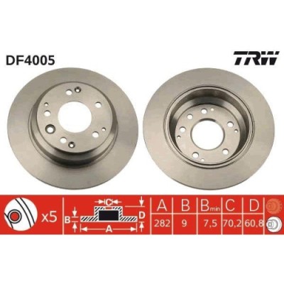 Set discuri frana Acura Rl; Honda Legend 2 (Ka), Legend 2 Coupe (Ka), Legend 3 (Ka), Legend 4 (Kb ), Odyssey Mpv - Multi-Purpose Vehicle (Ra ), Shutt foto