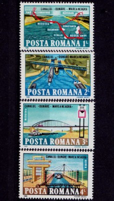 ✅RO 1985 , LP 1127 ,&amp;quot;Canalul Dunare - Marea Neagra &amp;quot; , serie ,MNH foto