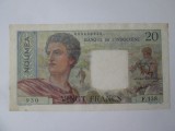Rara! Noumea(Noua Caledonie) 20 Francs 1963 in stare foarte buna,bancnota din imagini