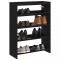 Gossi pantofar, negru, 80x25x61,5 cm, lemn prelucrat