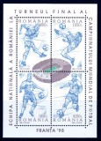 RO 1998 LP 1455 &quot;CM fotbal Franta&quot; , colita 310 , MNH, Nestampilat