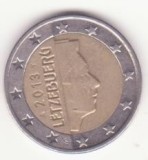 Luxemburg 2 euro 2013 - Henri I, a doua hartă.