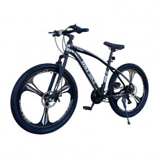 Bicicleta Mountain Bike 26 inch, 21 viteze Shimano, cadru 17 inch, otel, negru