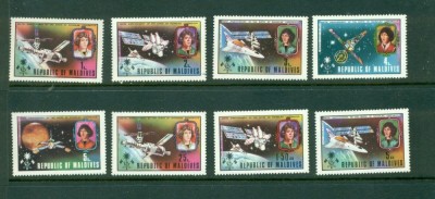 MALDIVE, SPACE - SERIE COMPLETĂ MNH foto