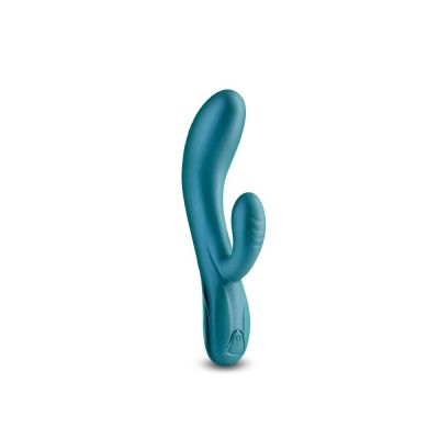 Vibrator Rabbit Royals - Regent, Verde Metalic, 19 cm foto