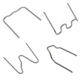 Set 500 Capse Pistol Lipit Plastic, Sudura, Reparatii, 4 Modele, Otel, Argintiu, 0.8cm Diametru