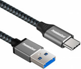 Cablu USB 3.1 Gen1 type C la USB-A brodat 3A T-T 2m, ku31cs2, Oem