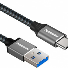 Cablu USB 3.1 Gen1 type C la USB-A brodat 3A T-T 0.5m, ku31cs05