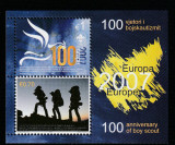 Kosovo 2007-Europa CEPT,Cercetasi,Bloc dantelat,2 valori,MNH,Mi.Bl.6, Organizatii internationale, Nestampilat